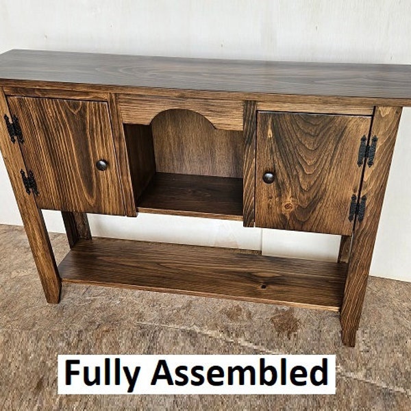 2 Door Cabinet - Fully Assembled - Sideboard - TV Stand - Primitive - Storage - Home Décor - Amish Handmade - Multipurpose Cabinet - Rustic
