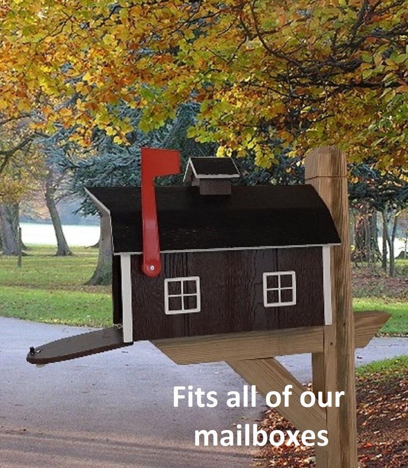 Mailbox Post for 2 Mailboxes in Multi Colors Premium Wood Etsy