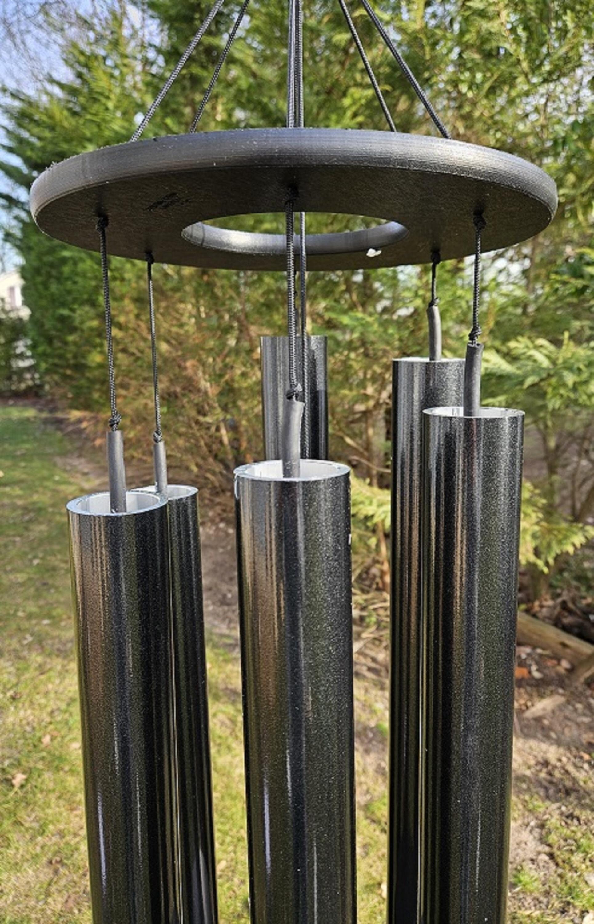 Campane a vento per esterni con 12 tubi in alluminio, 58 cm, melodia campane a vento per esterni, per fattoria, giardino, patio, decorazione per la casa (argento Campane a vento per esterni con 12 tubi in alluminio, 58 cm, melodia campane a vento per esterni, per fattoria, giardino, patio, decorazione per la casa (argento
