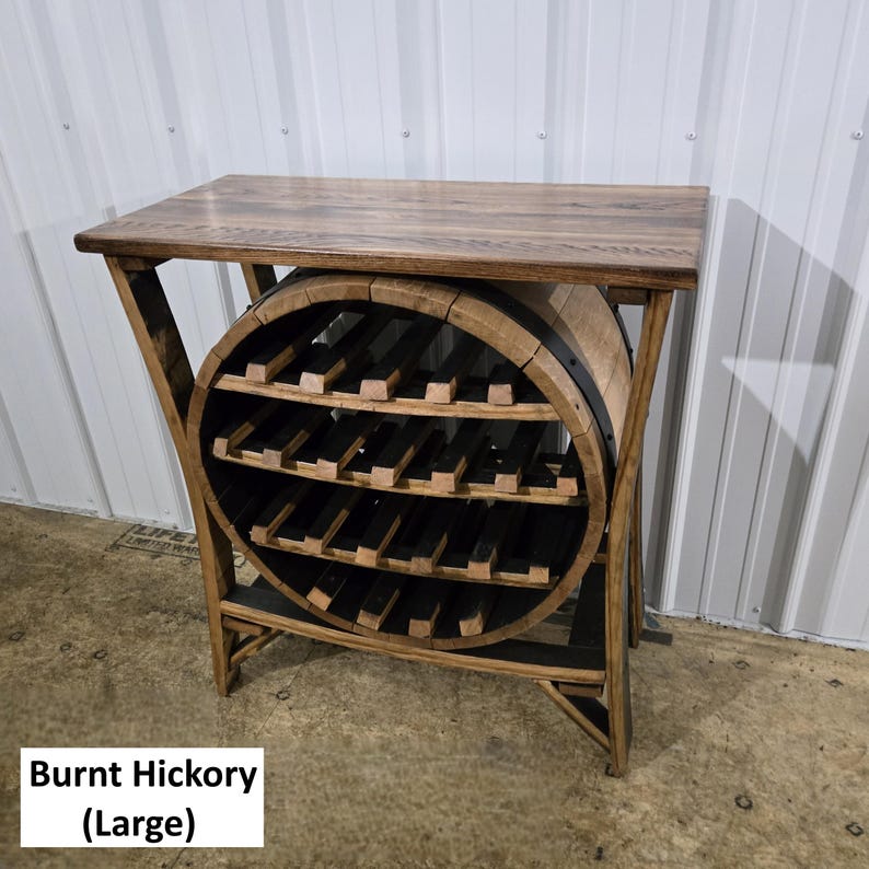 AmishArtisan Whiskey Barrel Wine Rack - Thumbnail 5