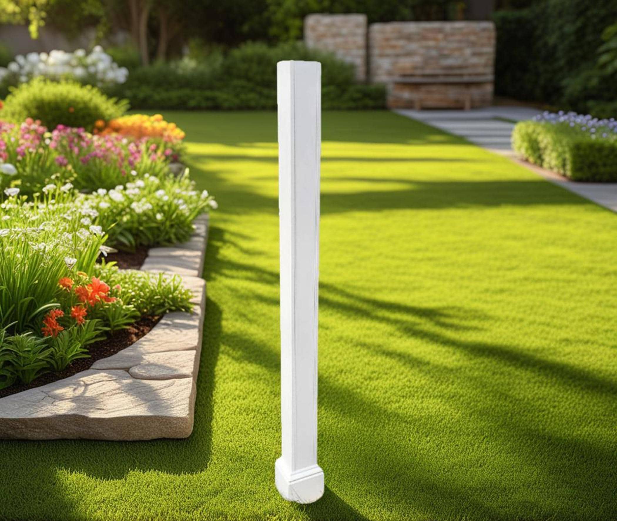 Alceramic Post Amish Handmade Vinyl Post for Birdhouse and Birdfeeder - Post Mount ...
