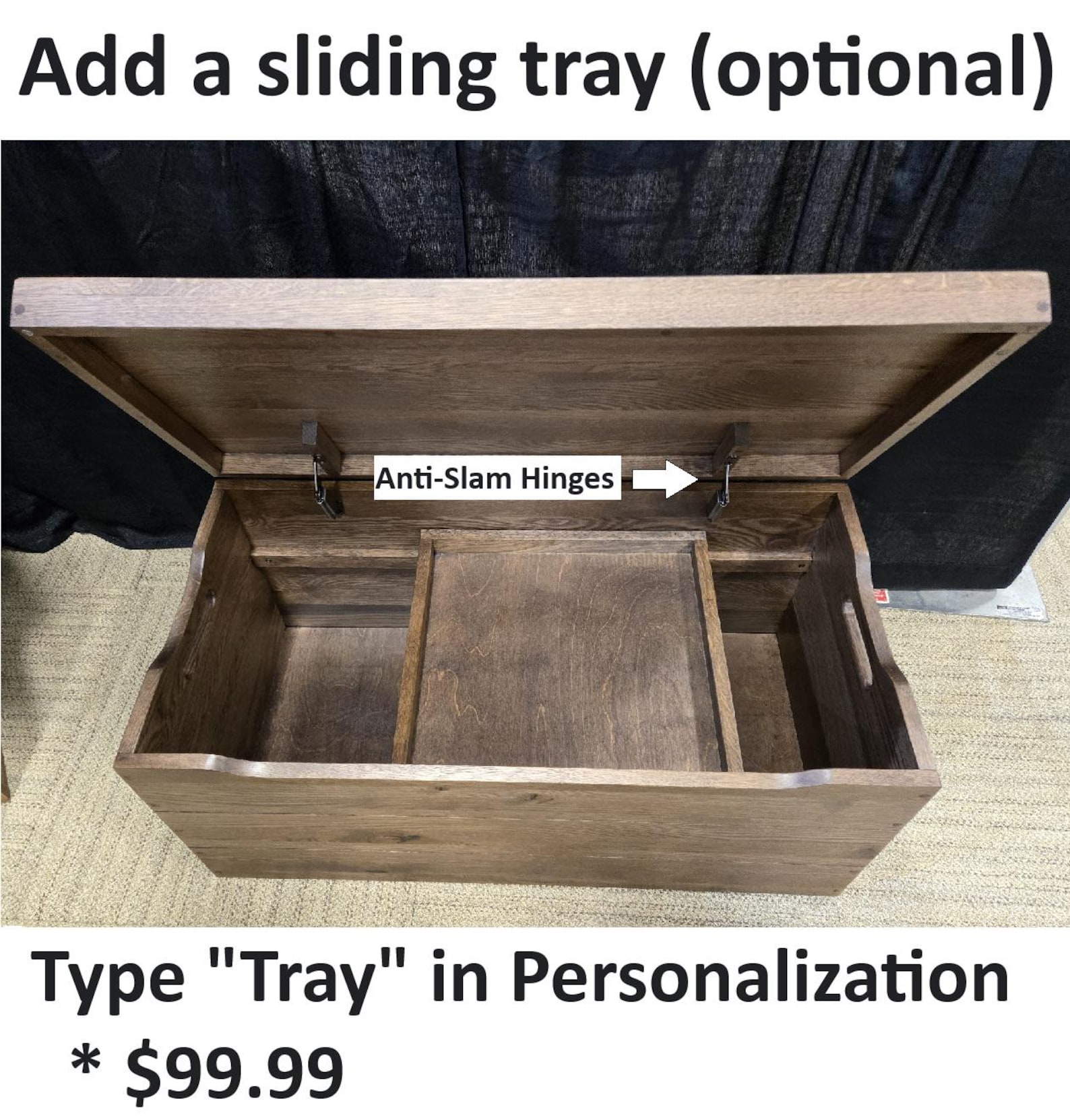 Amish Handmade Trunk - Toy Box - Storage Box - Vintage Chest Box ...