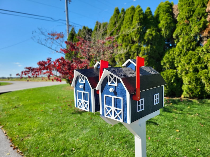 Mailbox Post for 2 Mailboxes in Multi Colors, Premium Wood, Southern ...