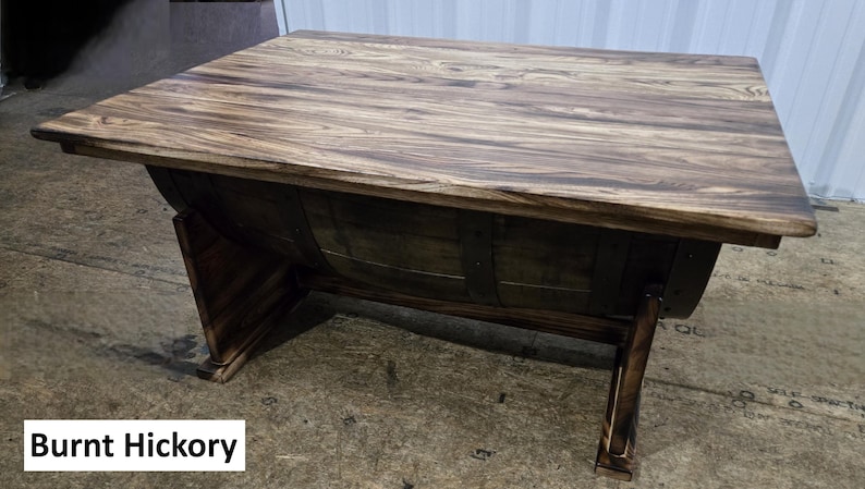 AmishArtisan Whiskey Barrel Coffee Table - Thumbnail 2