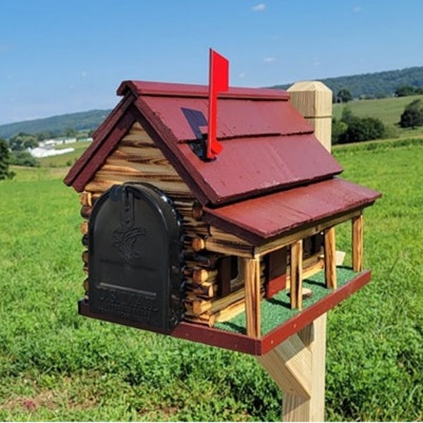 Log Cabin Mailbox - Etsy