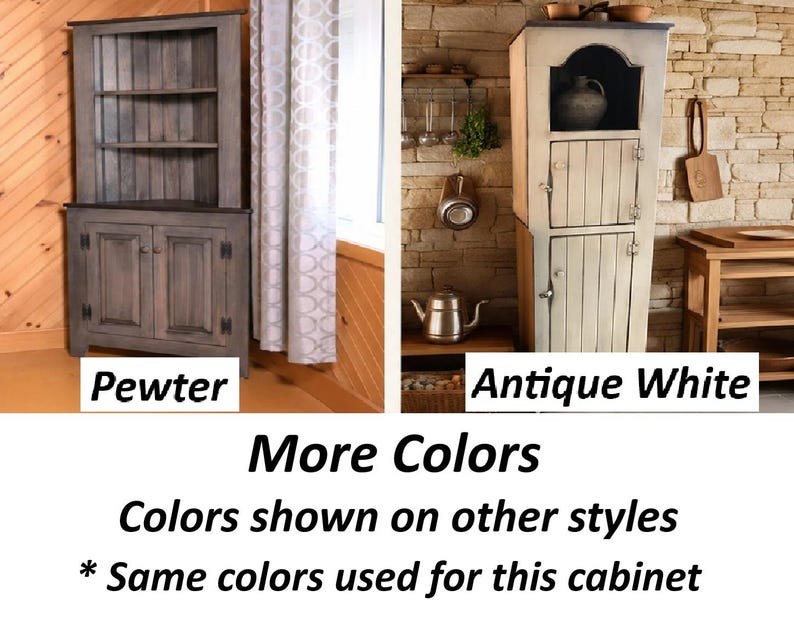 Amish Handmade Bookcase Cabinet - Large Cabinet Hutch- Multipurpose Cabinet Drawers - Farmhouse - Storage - Rustic - Case Goods -Home Decor image 9