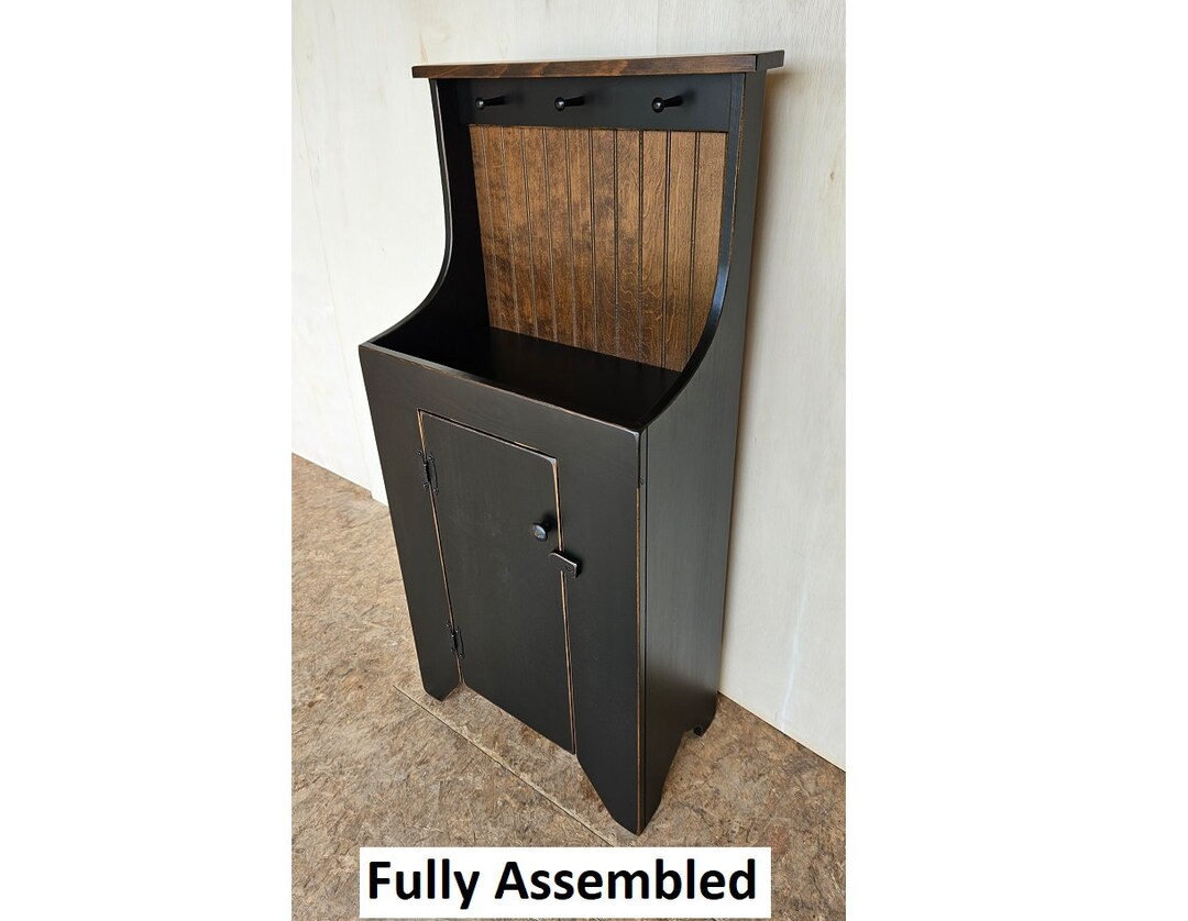 Pantry Fully Assembled Hall Tree Jelly Rustic Storage