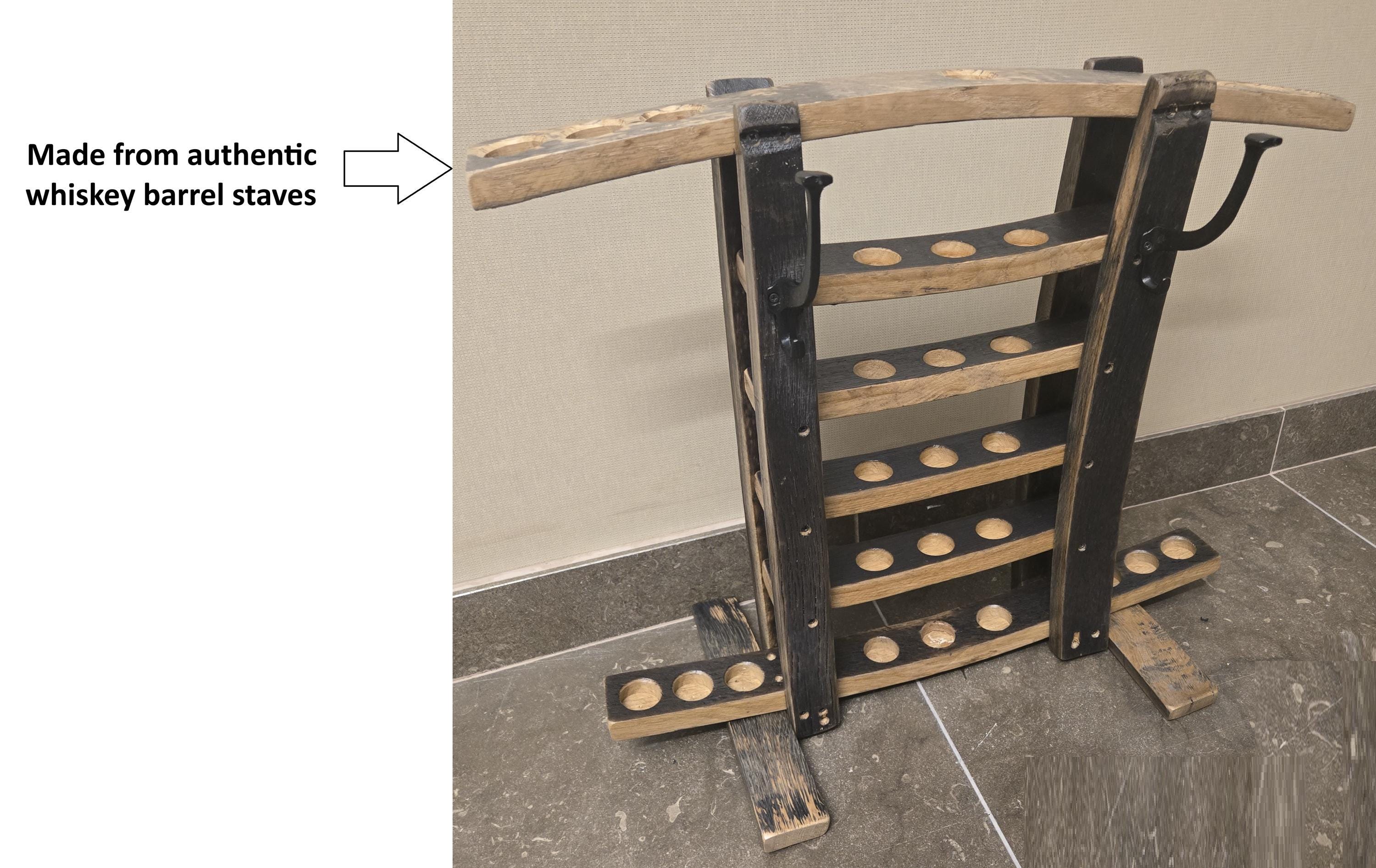 Cue Rack - Billiards - Amish Handmade - Pool Cue Table - Whiskey Barrel ...