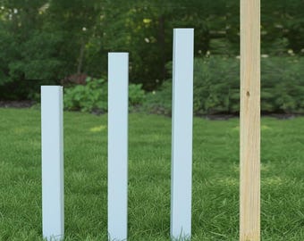 Vinyl, Wood Post For Birdhouse and Birdfeeder - 4,5,6,7,8 ft. - Weather Resistant - Bird Lovers - Sturdy Vinyl Post With Inner Wooden Post