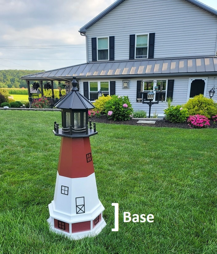 Barnegat Solar Lighthouse. Amish Made - Landmark Replica - Backyard ...