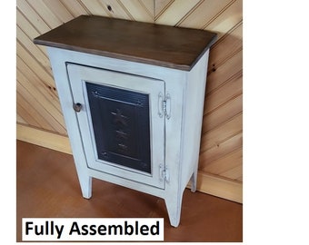 Rustic Cabinet - Fully Assembled - Nightstand - Primitive Cabinet - Home Décor - Handmade - Fireplace Cabinet - Bathroom Cabinet