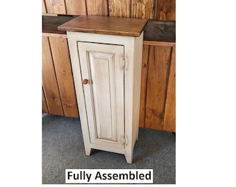 Pantry Cabinet - Amish Furniture - Farmhouse Jelly Cabinet - Kitchen - Rustic Chimney Cabinet - Home Décor- Amish Handmade - Rustic Cupboard