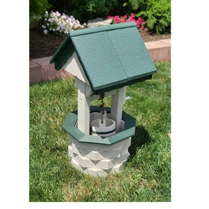 Garden Wishing Well- Yard Wishing Well - Poly - Amish Handmade