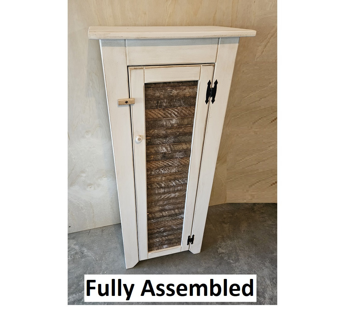 Rustic Cupboard - Amish Handmade - Pantry Cabinet - Kitchen - Fully Assembled - Primitive Jelly Cabinet - Rustic Chimney Cabinet -Home Décor