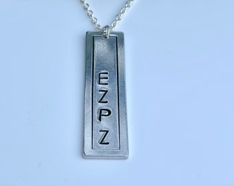 CUSTOM Silver Bar Necklace