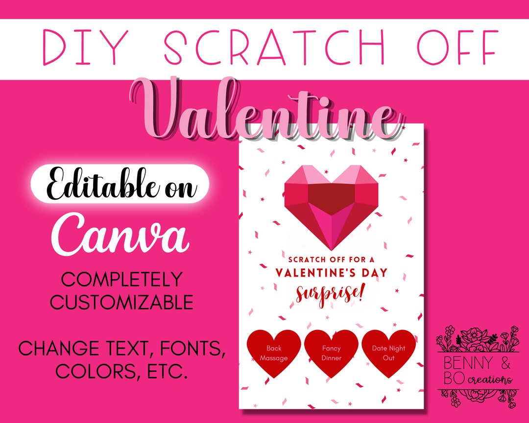 DIY Valentine Scratch off Valentine DIY Scratch off Stickers