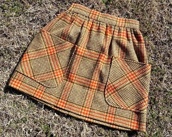 70s Plaid Mini Skirt | Etsy Singapore