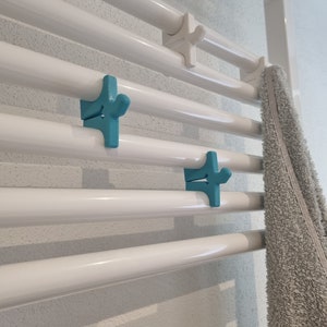 3x REVE towel hooks for bathroom radiators - Universal