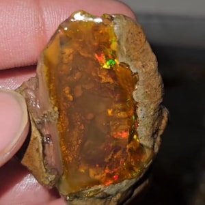 190 Cts, Opal Rough Gemstone, Natural Ethiopian Opal Welo Fire Crystal Opal Rough, Opal,Flashy Fire Specimens Raw, Oil Crystal Opal Rough,