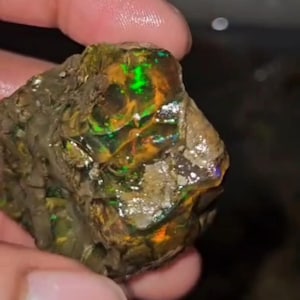 240 Cts, Opal Rough Gemstone, Natural Ethiopian Opal Welo Fire Crystal Opal Rough, Opal,Flashy Fire Specimens Raw, Oil Crystal Opal Rough,