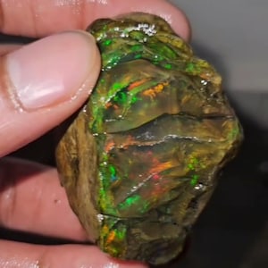 280 Cts, Opal Rough Gemstone, Natural Ethiopian Opal Welo Fire Crystal Opal Rough, Opal,Flashy Fire Specimens Raw, Oil Crystal Opal Rough,
