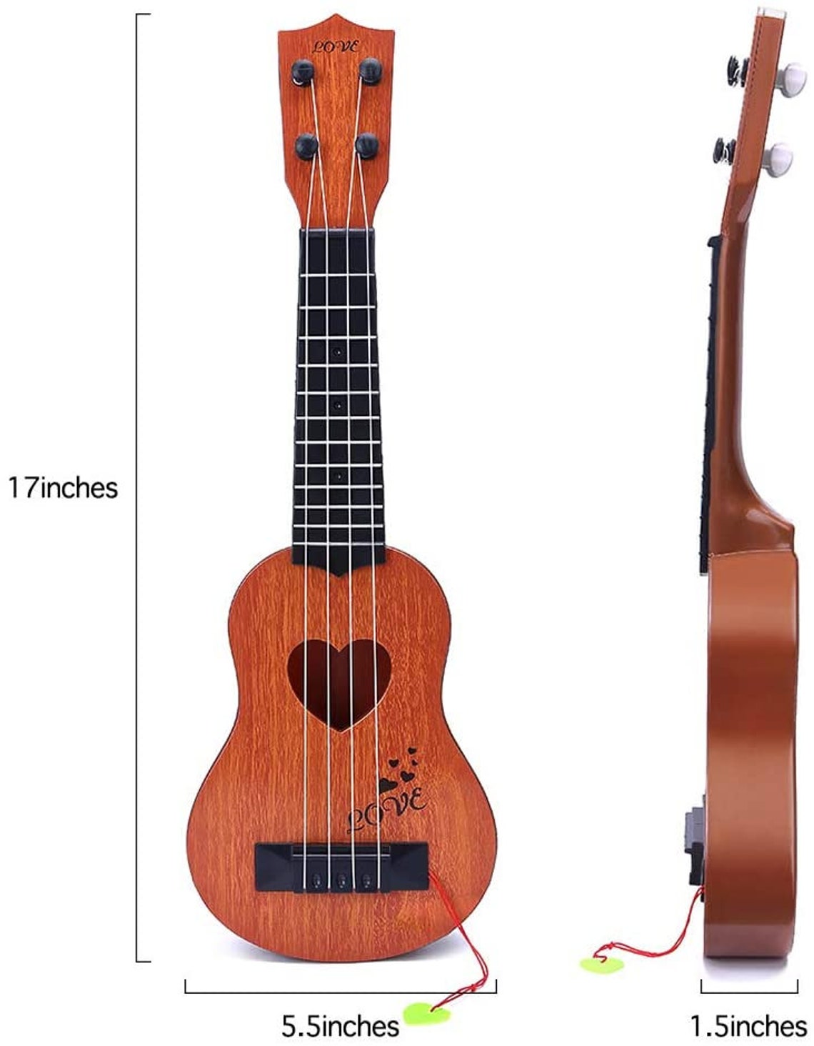 Kids Toy Classical Ukulele Guitar Musical Instrument Brown Etsy