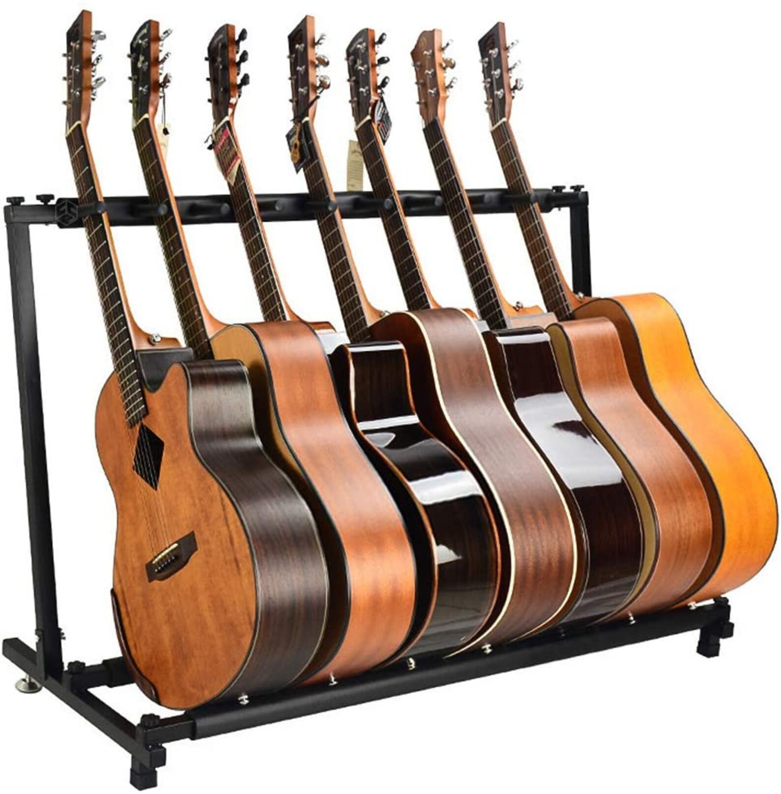 Guitar Bass Stand for Multiple Guitars Display Foldable Rack Etsy