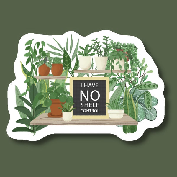 I Have No Shelf Control Vinyl Sticker