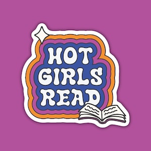 Sticker vinyle Hot Girls Read
