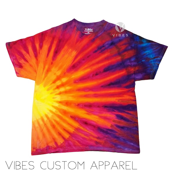 Sunset Sunburst Unisex Tie Dye T-Shirt