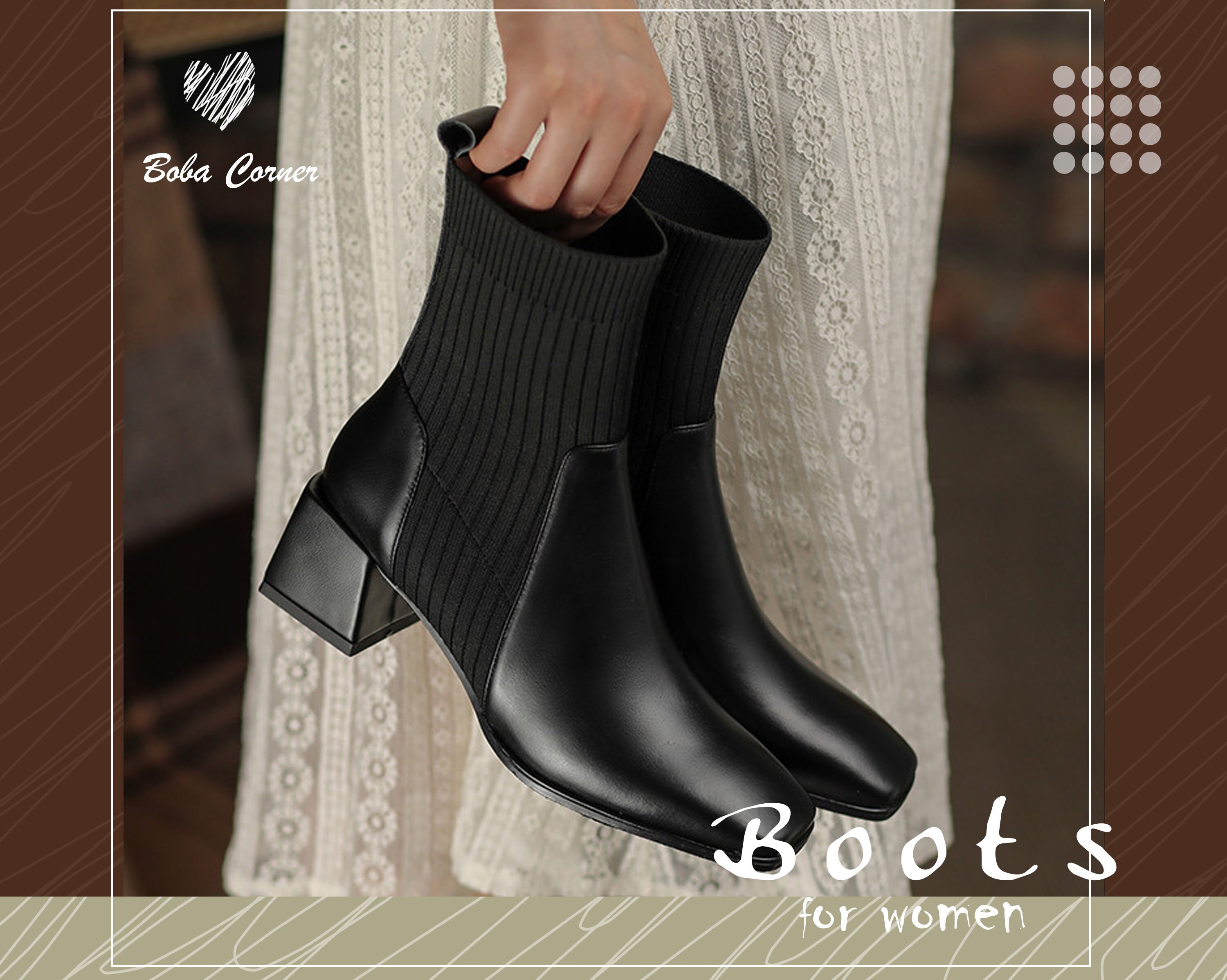 2 Inch Heel Boots - Etsy