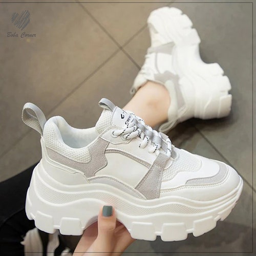 Chunky Sneakers Women Platform Shoes - Etsy