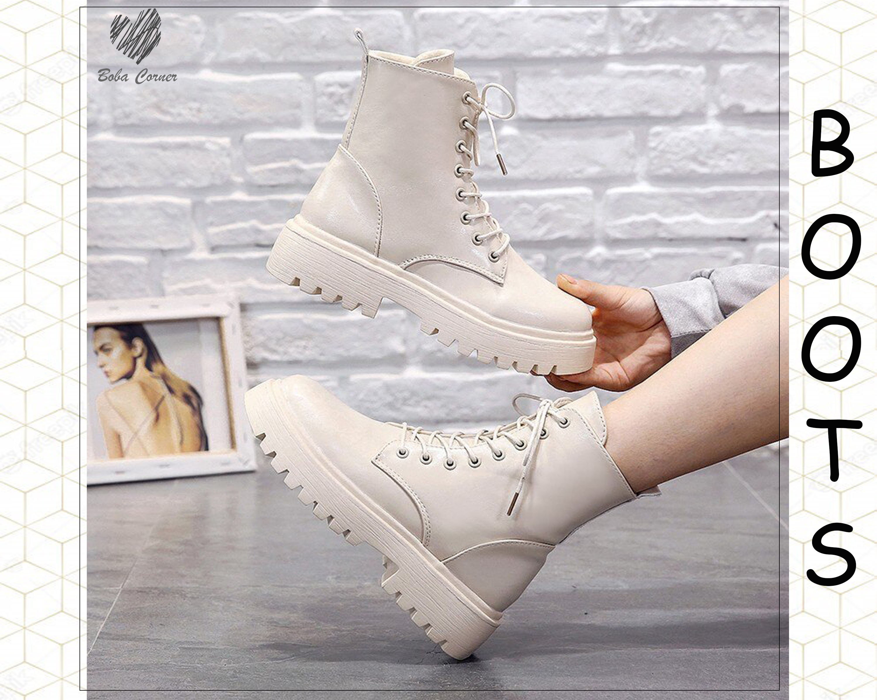 Thick Soled Boots - Etsy