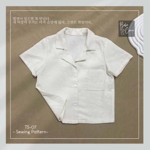 Camisa manga corta talla 1-10 años, Camisa niño niña patrón costura Pdf, Camisa niño, Camisa bebé, A4, A0, Carta