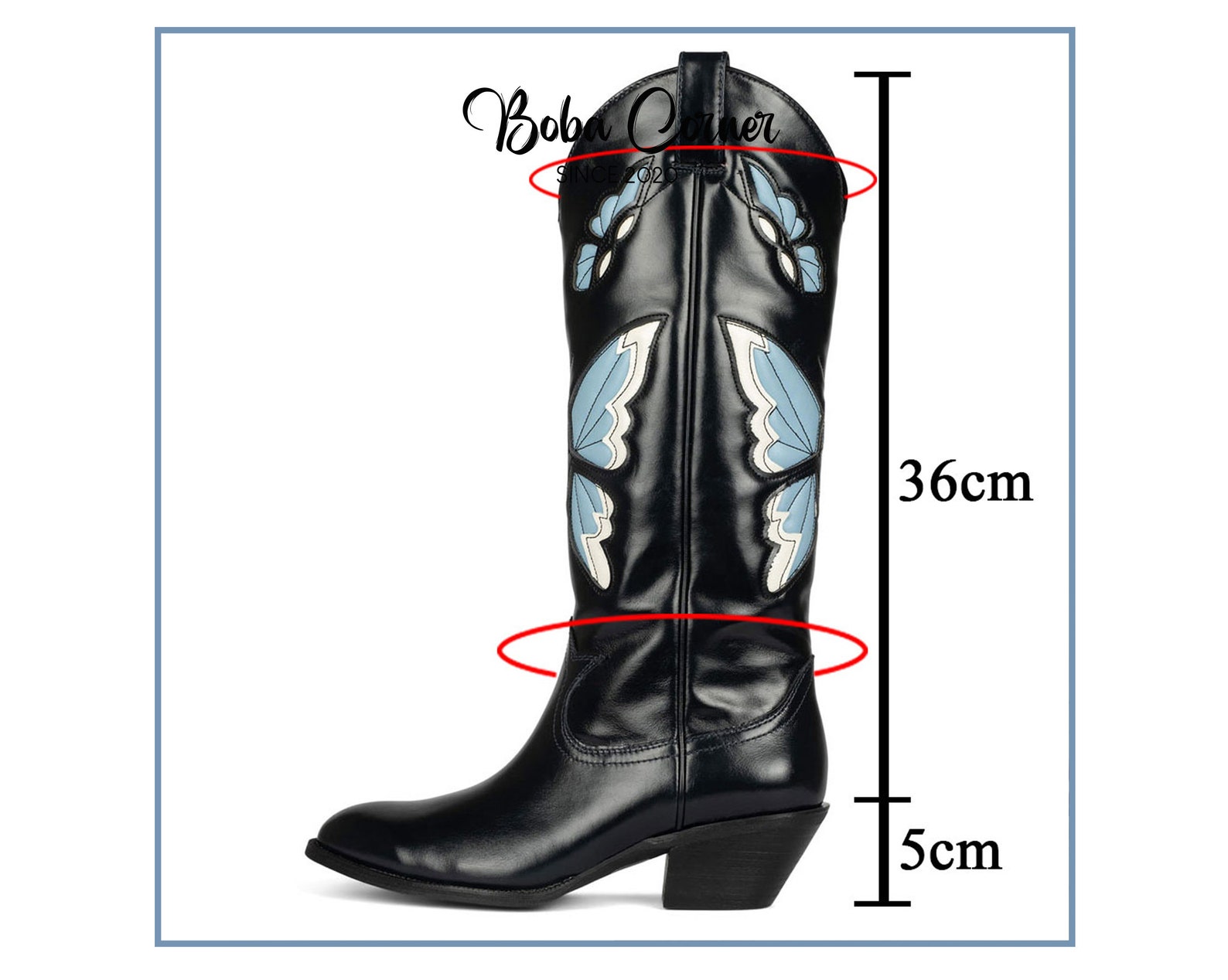 Big Size US 12 Red Cow Girl Western Boots Women Knee High Etsy