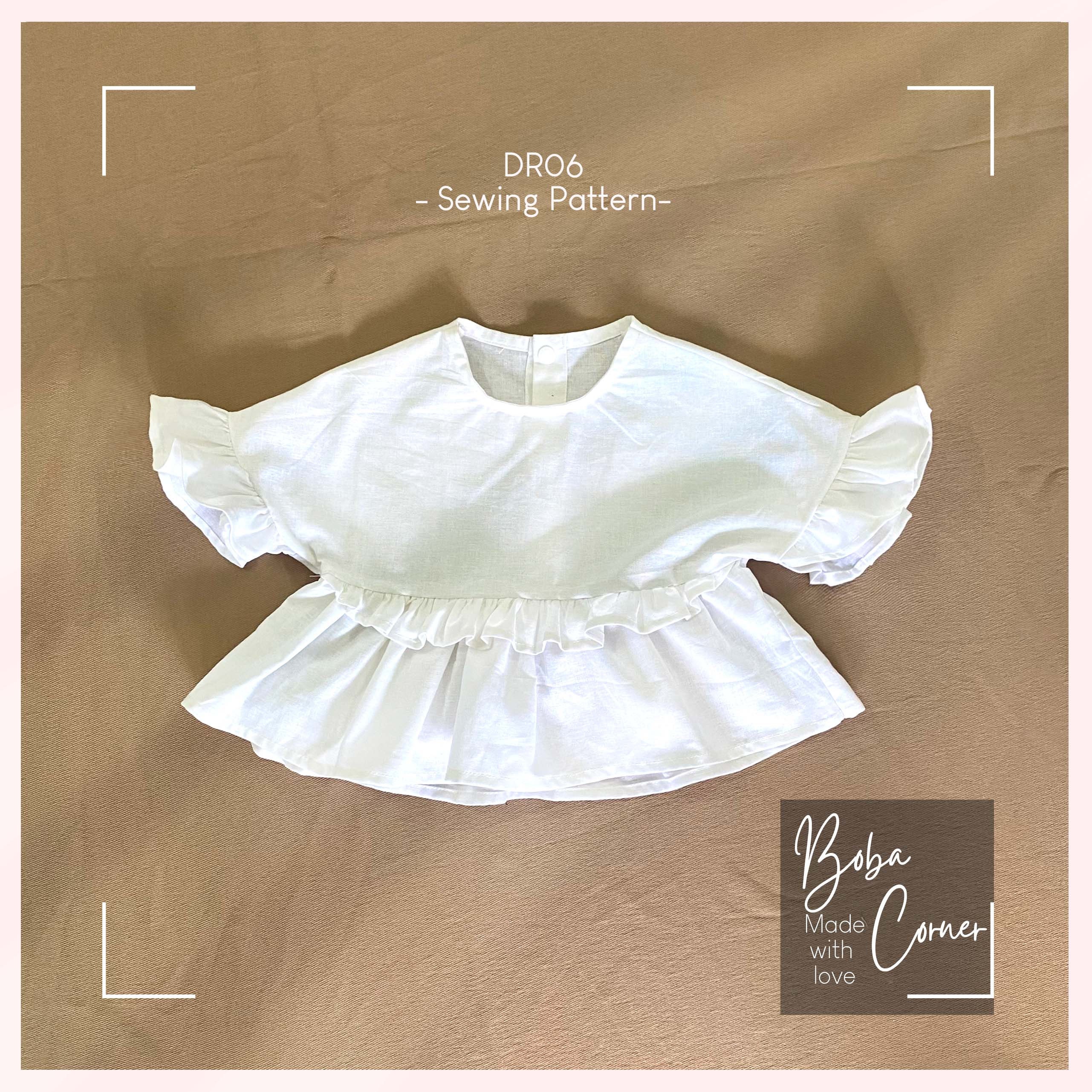 Ruffle Peplum Baby Top Sewing Pattern (PDF Pattern, Size 1-10) - Etsy