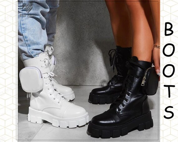 retro style combat boots