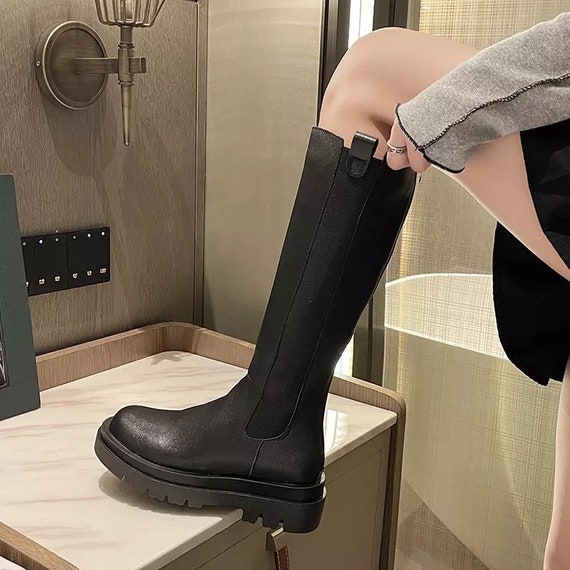 womens knee high chelsea boots