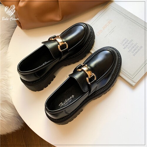 platform chunky loafers