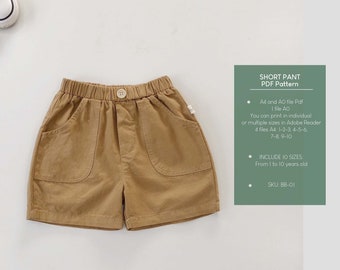 Children's Trousers Sewing Pattern: Kids Pants (PDF Pattern)