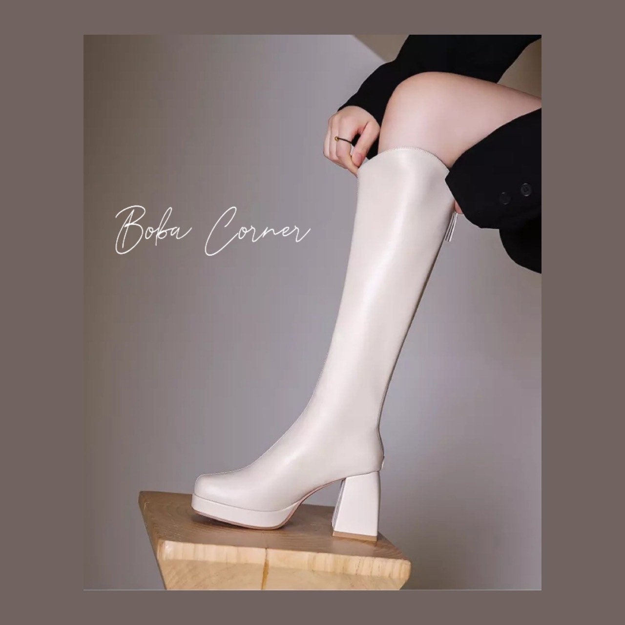 White Gogo Boots - Etsy