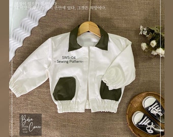 Children's Bomber Jacket Sewing Pattern: Toddler Coat (PDF Pattern)