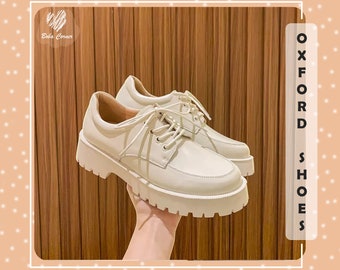 Platform oxfords white Clearance