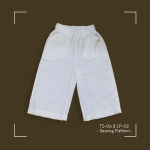 A4,A0,Carta, Patrón Culottes Bebé, Patrón de costura pantalones pierna ancha, Pantalones niños PDF, Patrón PANTALONES Niña 1 - 10 años