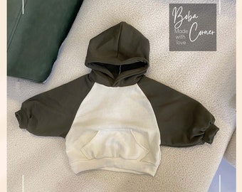 Kids Raglan Hoodie Sewing Pattern: Sizes 0-10 Years (PDF Pattern)