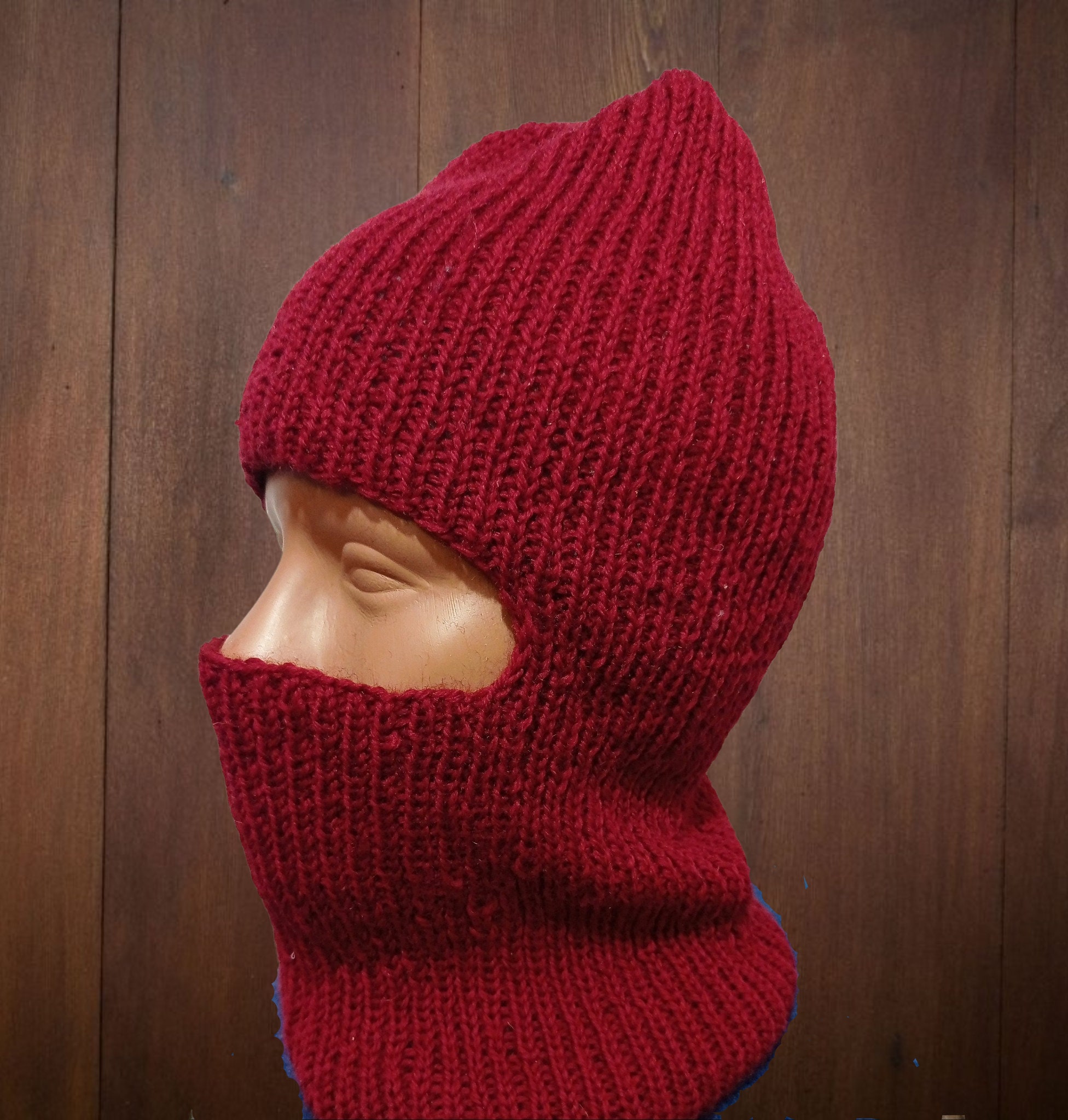 Hand-knitted Women's Merino Balaclava Hat Face Mask - Etsy