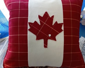 Canadian flag Pillow, Canada Pillow, Canada souvenir, Red white cushion cover, red maple leaf, decorative pillow, Gift, delivery from Europe