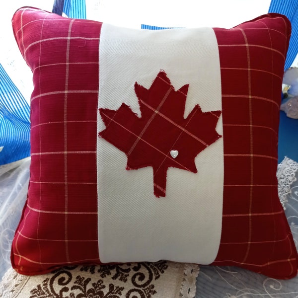 Canadian Flag Pillow Etsy