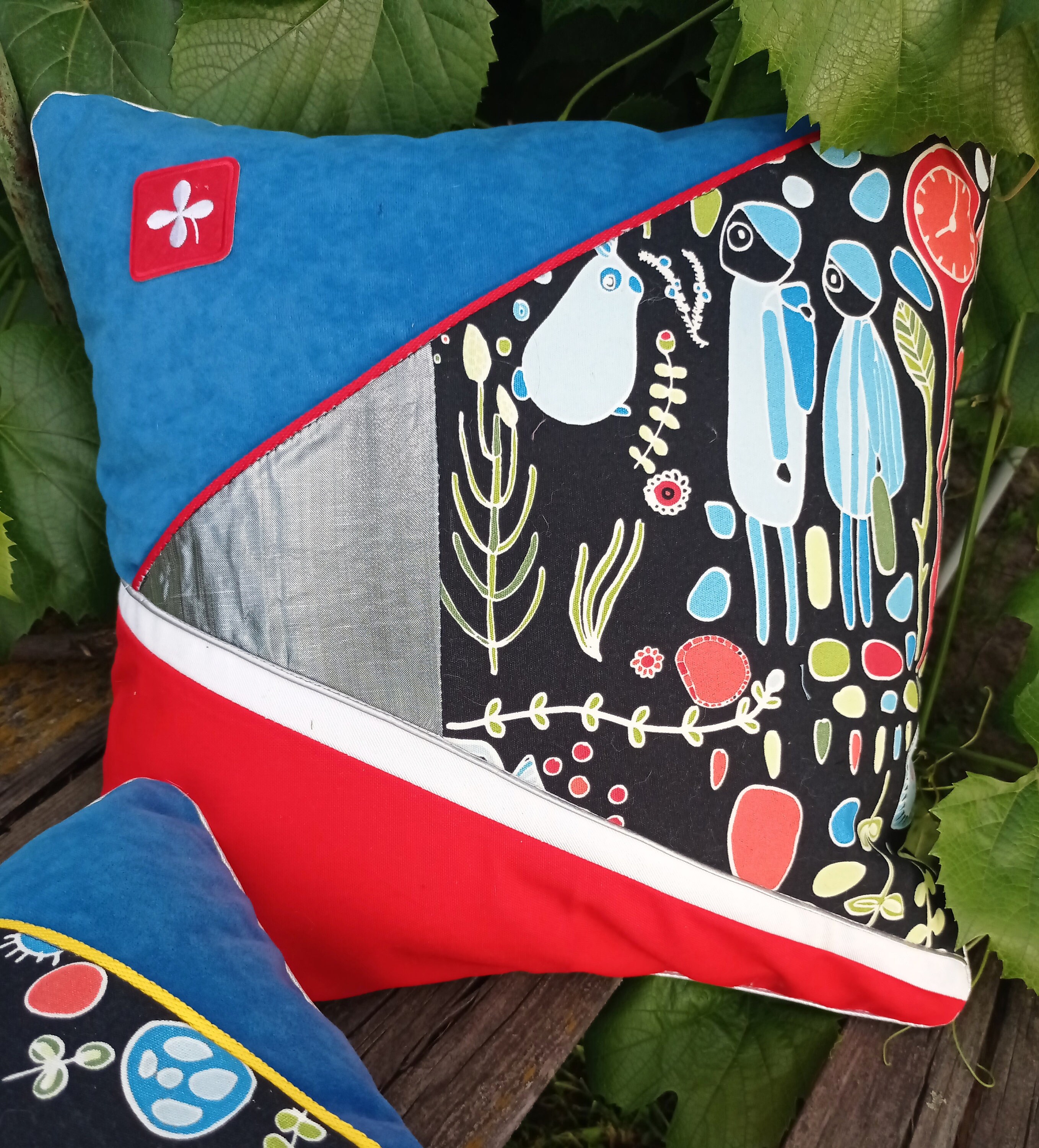 Pair kids room pillows boys room decor Geometric design Etsy