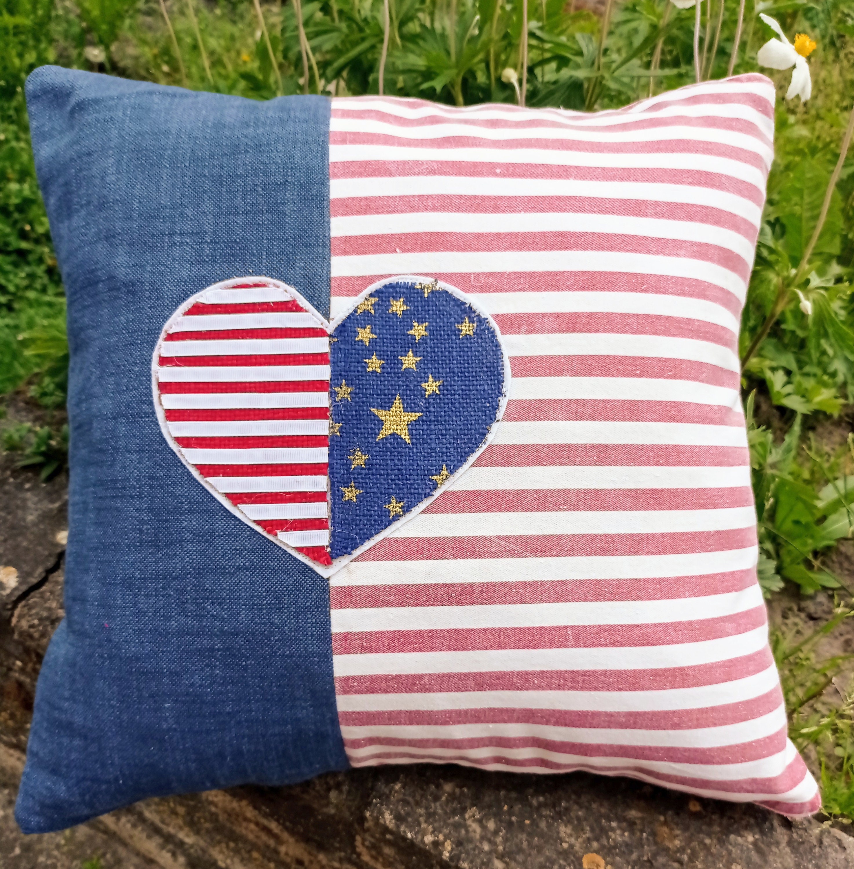 American flag pillow patriotic pillow american flag decor Etsy